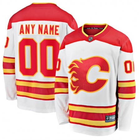 Men's Calgary Flames White Personalized Authentic 2020/21 Away - Premier  Stitched NHL Jersey