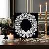 uk.everydayedeals DIY Pearl Painting With Frame - Handmade Self-Adhesive Pearls - Wreath(25*25cm)