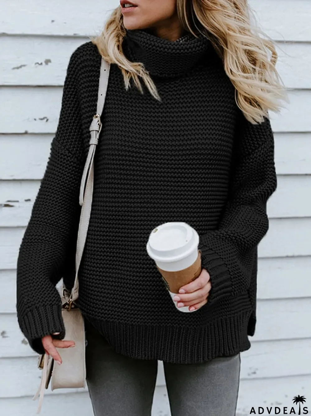 women's turtleneck casual sweater