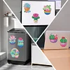 8 St&uuml;ck Kaktus 2D Acryl DIY Diamantmaler-Magnete speziell geformte Bohrerdekoration