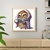 Owl - 18CT Stamped Cross Stitch 20*20cm/7.87*7.87in tapestrymarket