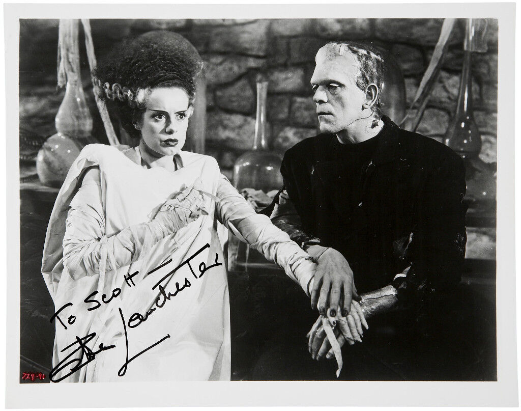 ELSA LANCHESTER Signed Photo Poster paintinggraph - Film Star Actress - Frankenstein - preprint