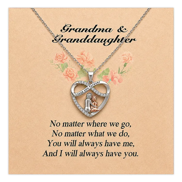 For Granddaughter - I Will Always Have You Heart Necklace