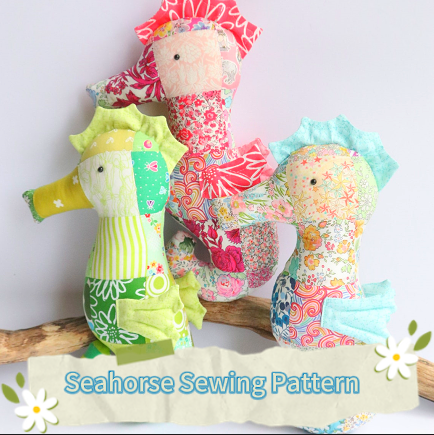 Seahorse Beginners Cushion Sewing Patterns