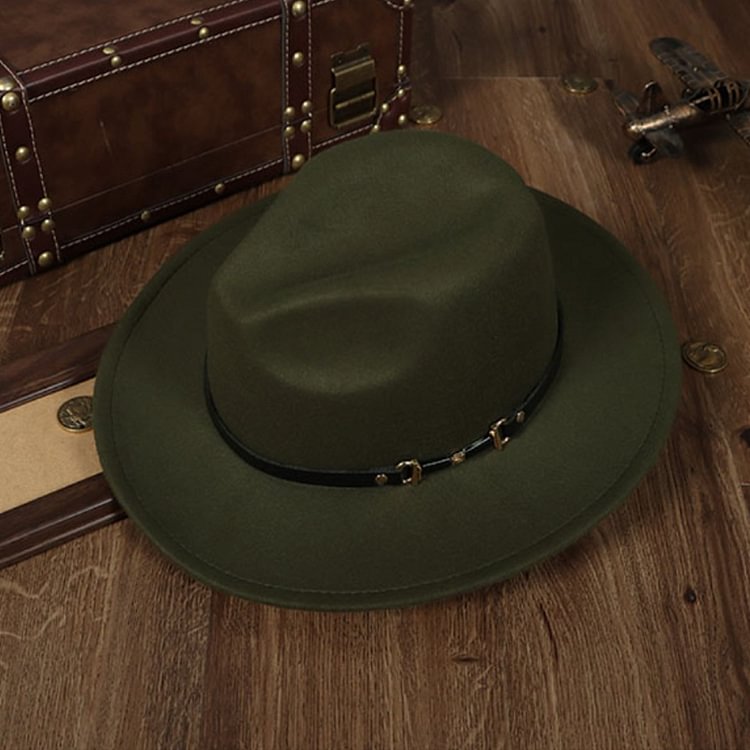 French Top Hat Retro Gentleman 56-58cm Woolen Hat