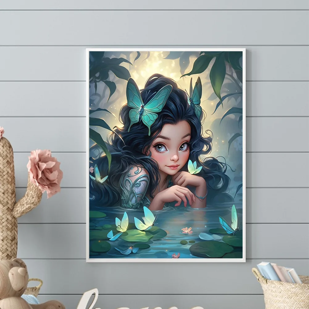 Diamond Painting - Full Round Drill - Elf Girl(Canvas|30*40cm)