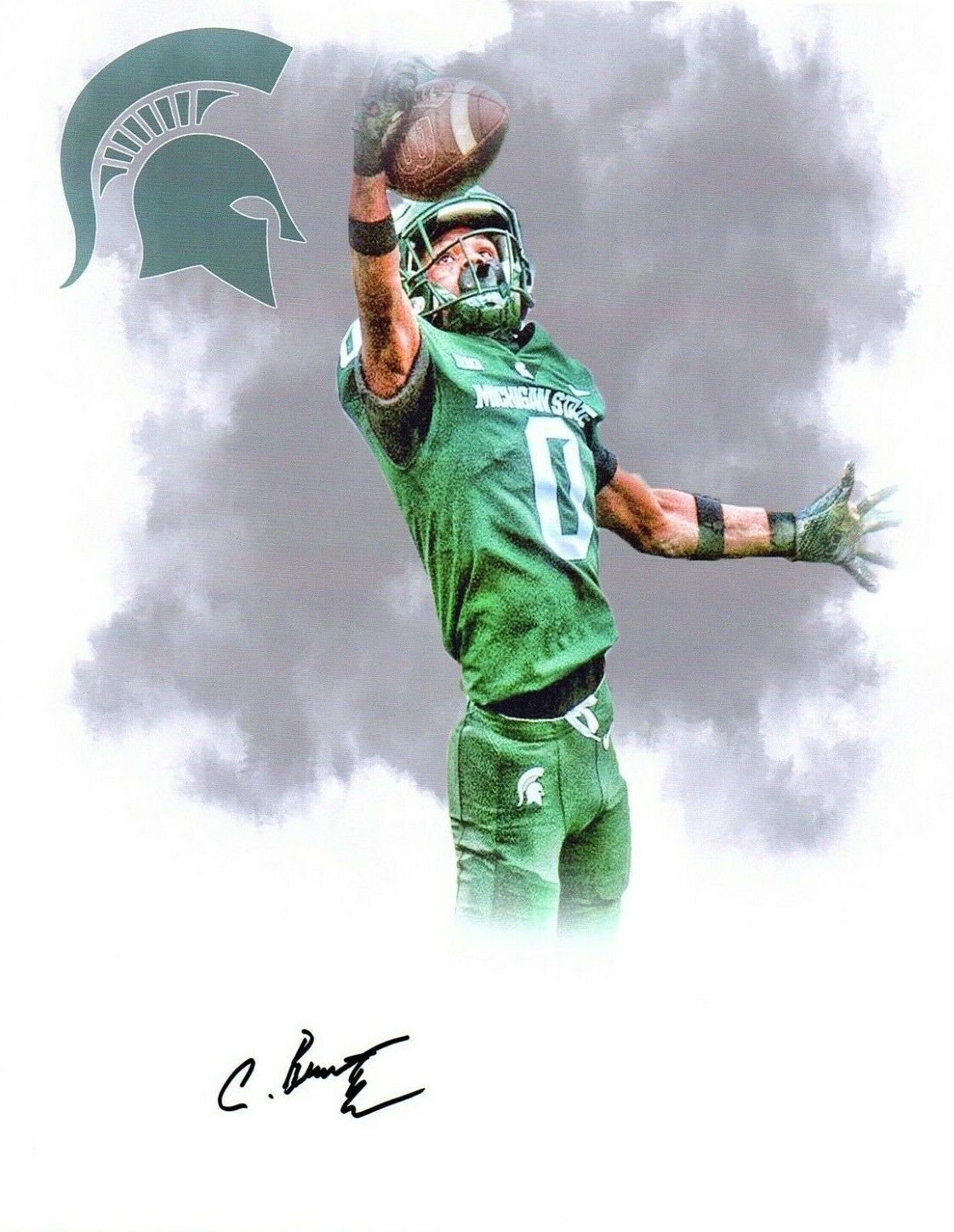 Charles Brantley Michigan State Spartans signed autographed 8x10 Photo Poster painting U-M INT!