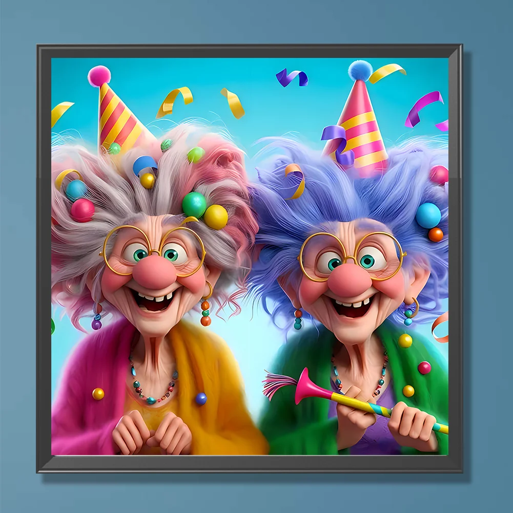 Diamond Painting - Full Round Drill - Grandma(Canvas|30*30cm)