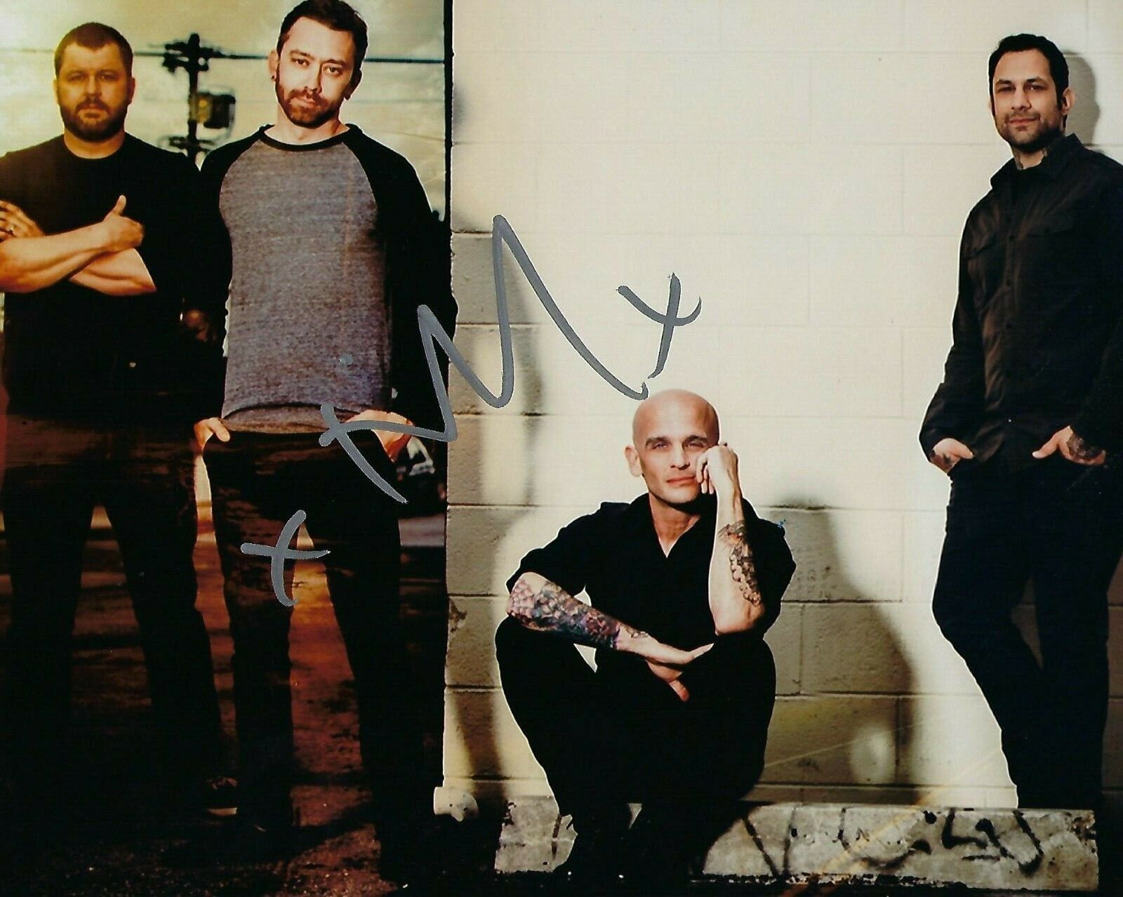 GFA Rise Against Rock Star * TIM McILRATH * Signed 8x10 Photo Poster painting PROOF T6 COA