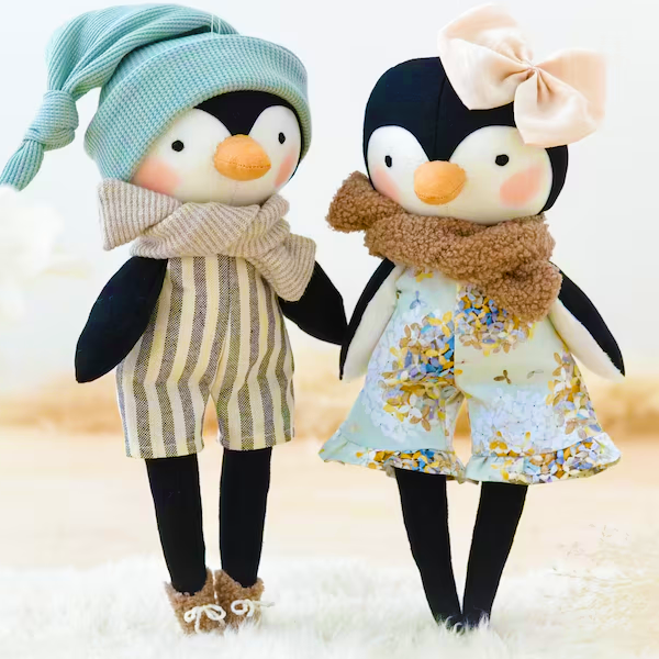 Penguin Doll Sewing Template —— With Instruction