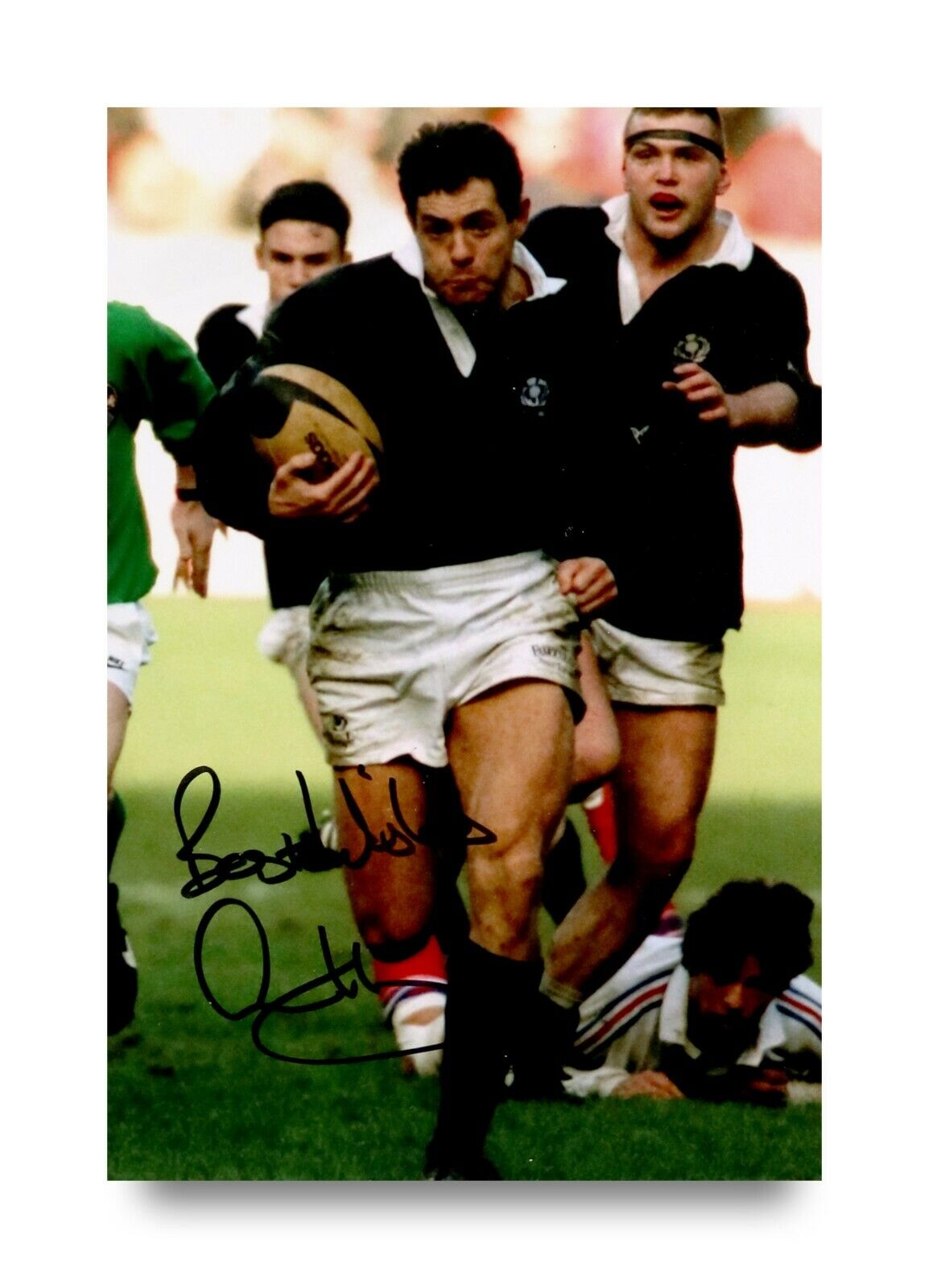 Gavin Hastings Signed 6x4 Photo Poster painting Scotland Rugby Union Autograph Memorabilia + COA