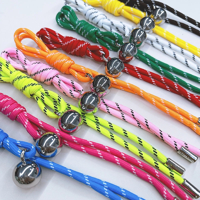 Colorful Woven Lanyard Miu Home Bag Hanging Creative Keychain Ball Pendant Pendant Couple Braided Pendant