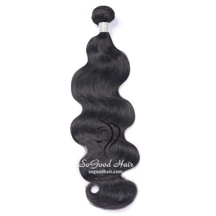 Body Wave Brazilian Virgin Human Hair Bundles Unprocessed Natural Color