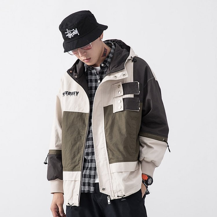 Men's Spring plus Size Loose Retro Sports Casual Top Men's Coat Men's Jacket