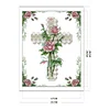 Stamped Cross Stitch-Rose Cross (21x28cm)