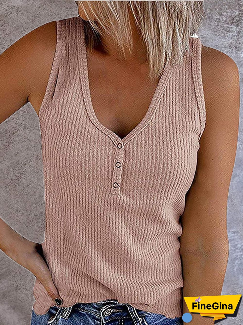 Sheath Sleeveless Casual Crew Neck Tanks & Camis
