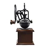 Wheel Design Vintage Manual Coffee Grinder With Ceramic Movement Retro Wooden Manual Coffee Grinder