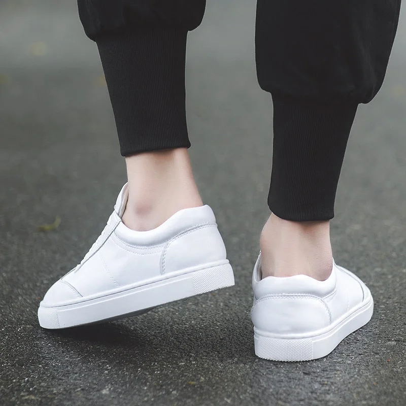 Fashion Men Loafers Men genuine Leather Casual Shoes High Quality Adult Moccasins lace up Men walking Shoes Male Footwear