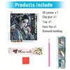 Kits de peinture en diamant partiel en forme sp&eacute;ciale de geishas des geishas des neiges pour adultes, d&eacute;coration murale en cristal et diamant 30x30cm