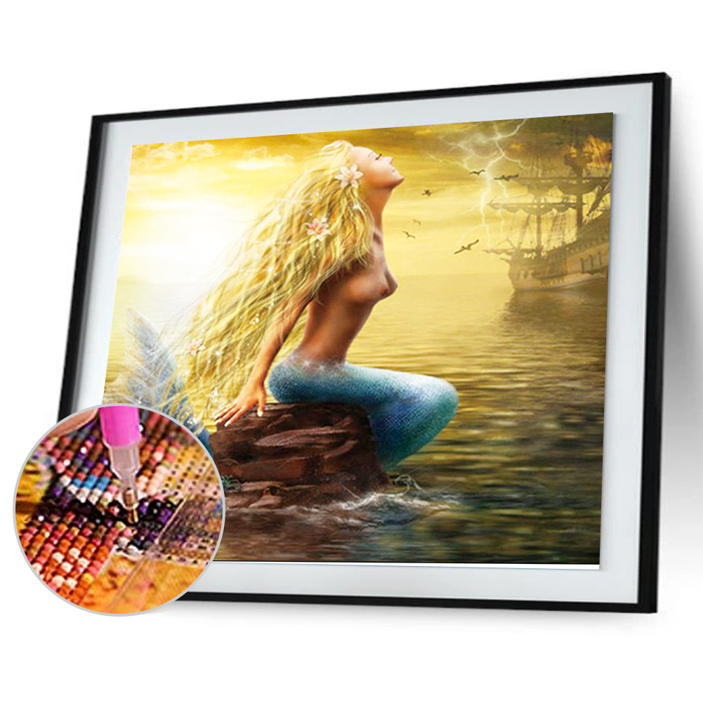 

45*30CM-Beautiful Goddess-Round Drill Diamond Painting, 501 Original
