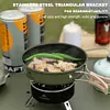 6800W Camping Gas Stove with Storage Bag Foldable Picnic Stove Cooking Accessory