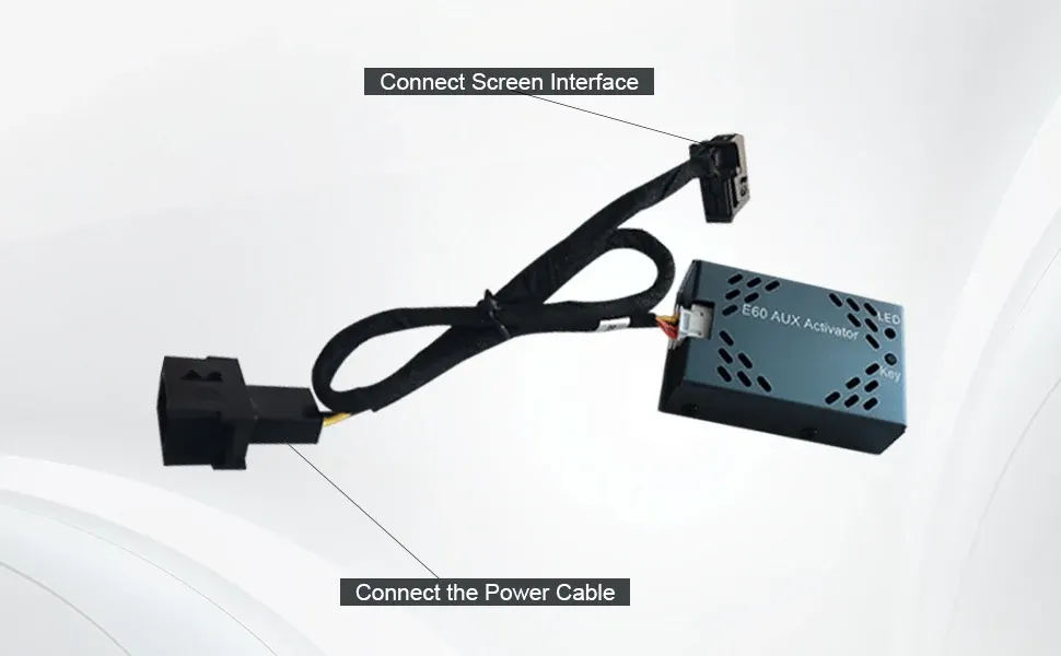 BMW E60 CCC AUX activator wiring harness connections