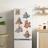 6Pcs Acrylic Special Shape Colorful Toys Diamond Painting Fridge Magnets