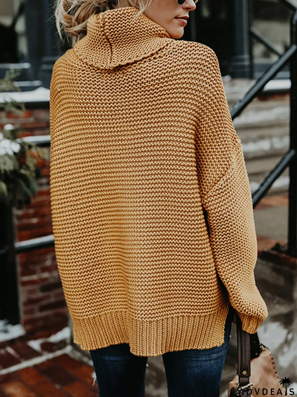 women's turtleneck casual sweater