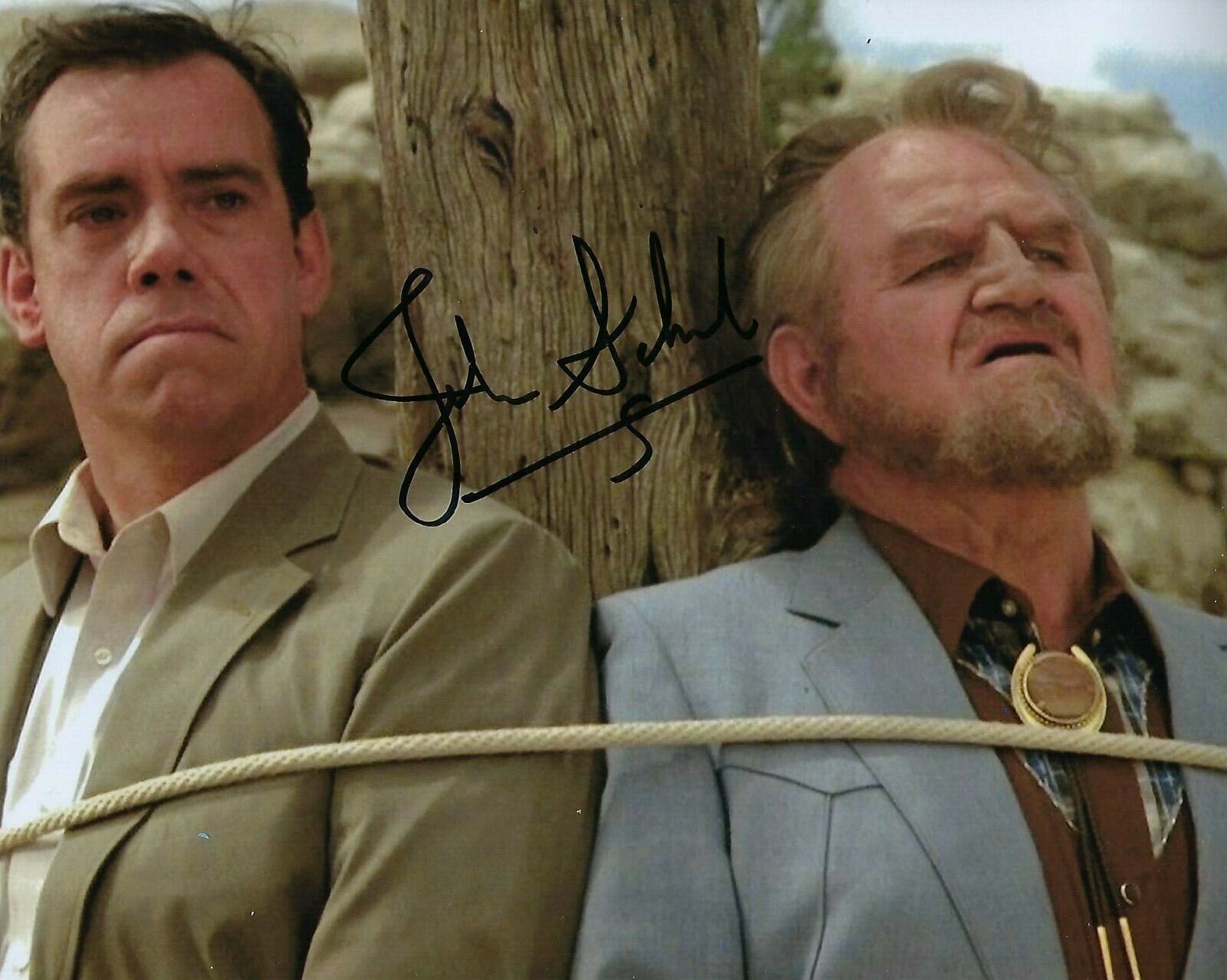 GFA Outrageous Fortune '87 Movie * JOHN SCHUCK * Signed 8x10 Photo Poster painting COA