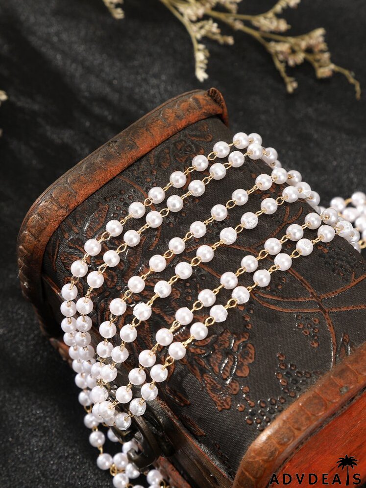 Faux Pearl Decor Hair Clip