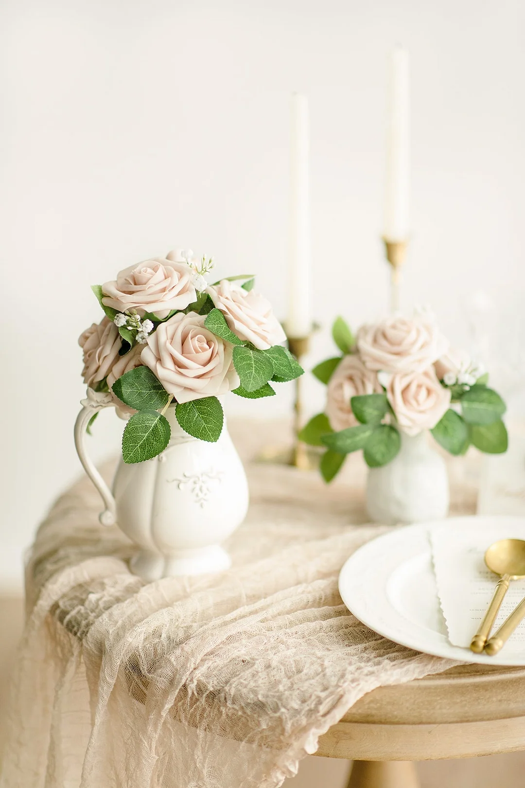 3.5" Foam Avalanche Rose with Stem - 16 Colors