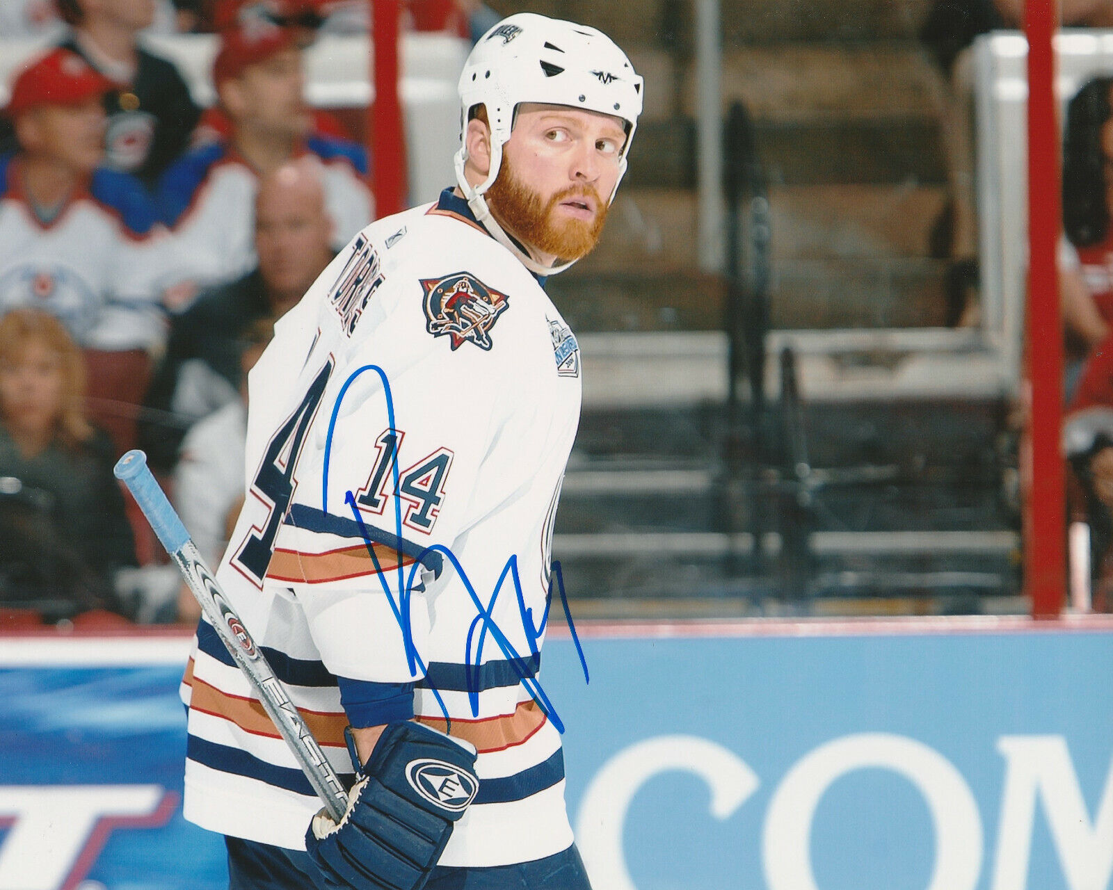 RAFFI TORRES SIGNED EDMONTON OILERS 8x10 Photo Poster painting #5 Autograph