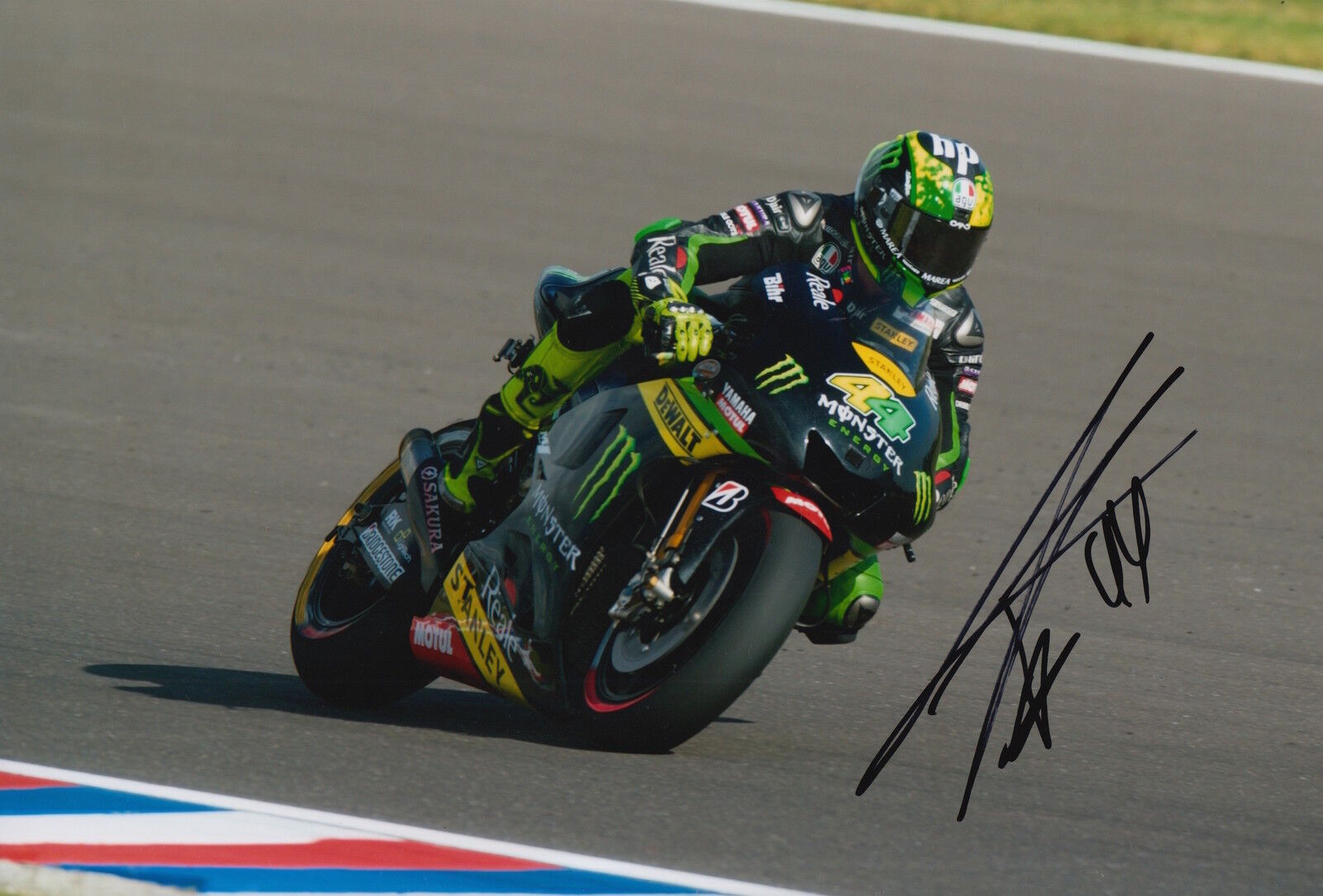 Pol Espargaro Hand Signed Monster Tech3 Yamaha 12x8 Photo Poster painting 2015 MotoGP.