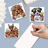 uk.everydayedeals 6Pcs DIY Diamond Painting Greeting Card - Mothers Day Dog