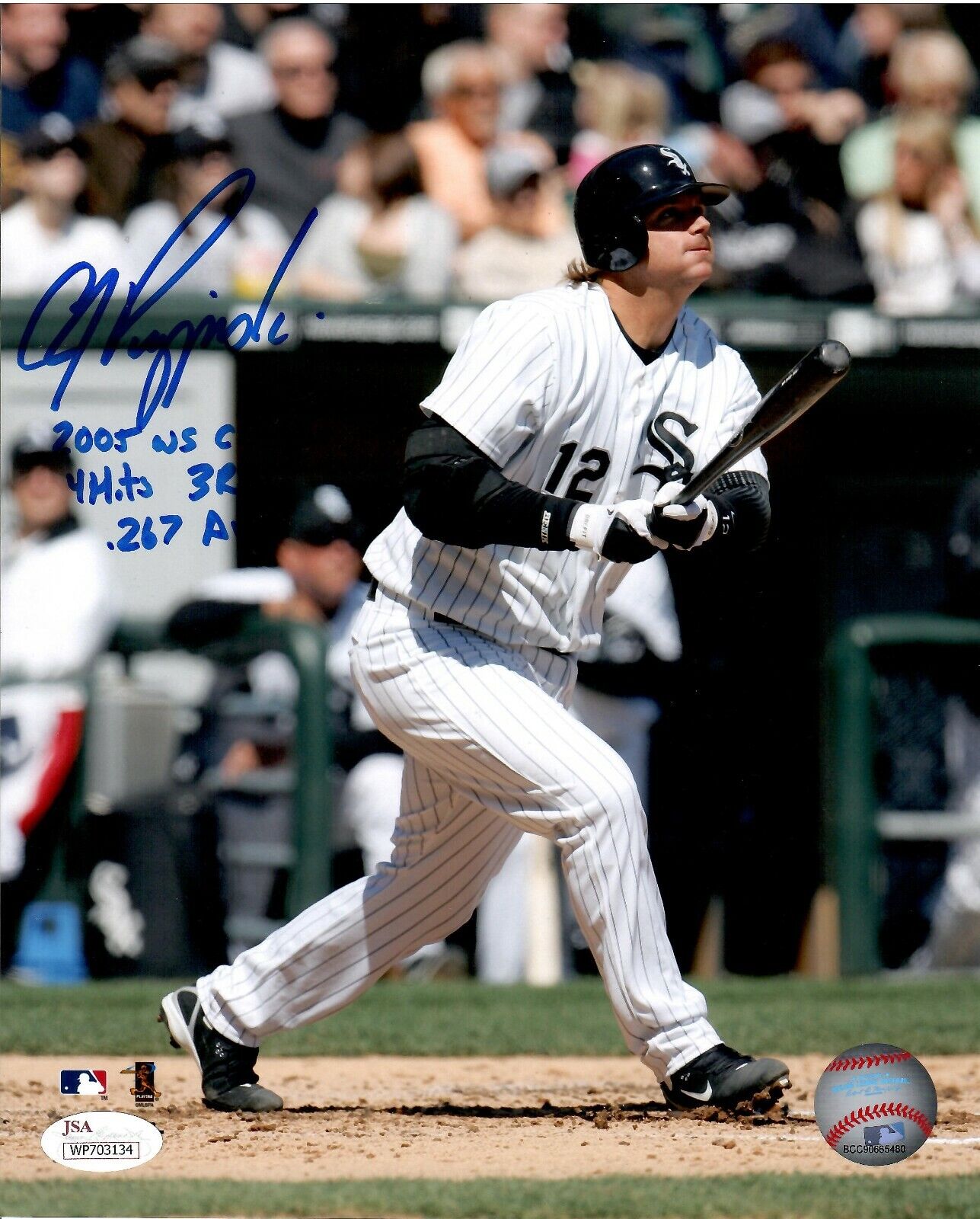 AJ Pierzynski autographed signed inscribed 8x10 Photo Poster painting Chicago White Sox PSA COA