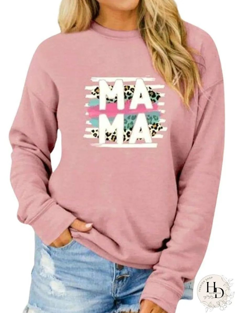 Crewneck Long Sleeve Sweatshirt for Women