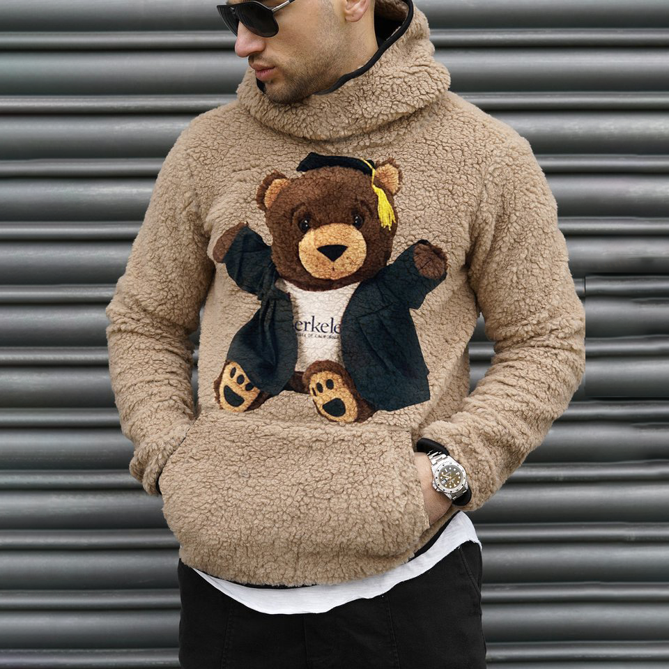 Bear Lamb Wool Sweatshirt-barclient