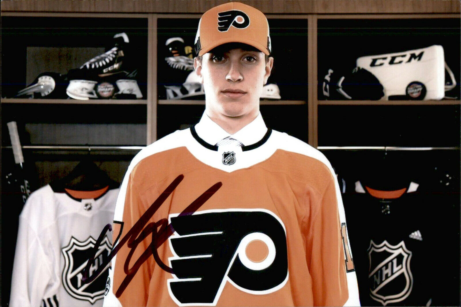 Isaac Ratcliffe SIGNED 4x6 Photo Poster painting PHILADELPHIA FLYERS #5