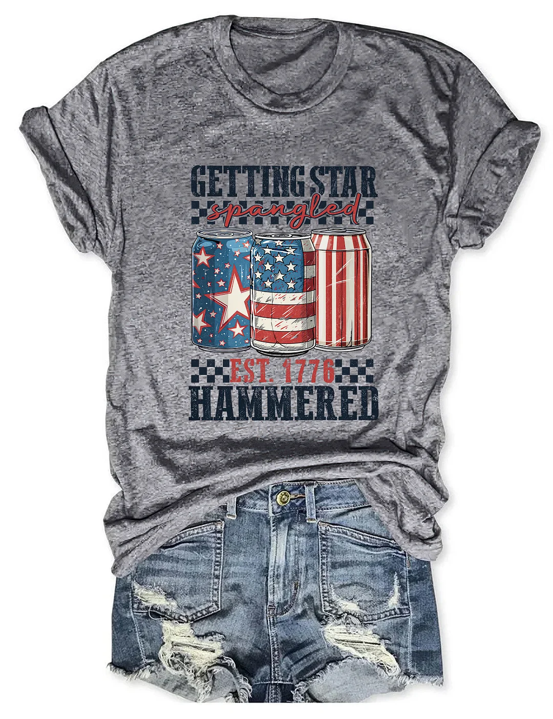 Getting Star Spangled Hammered T-shirt