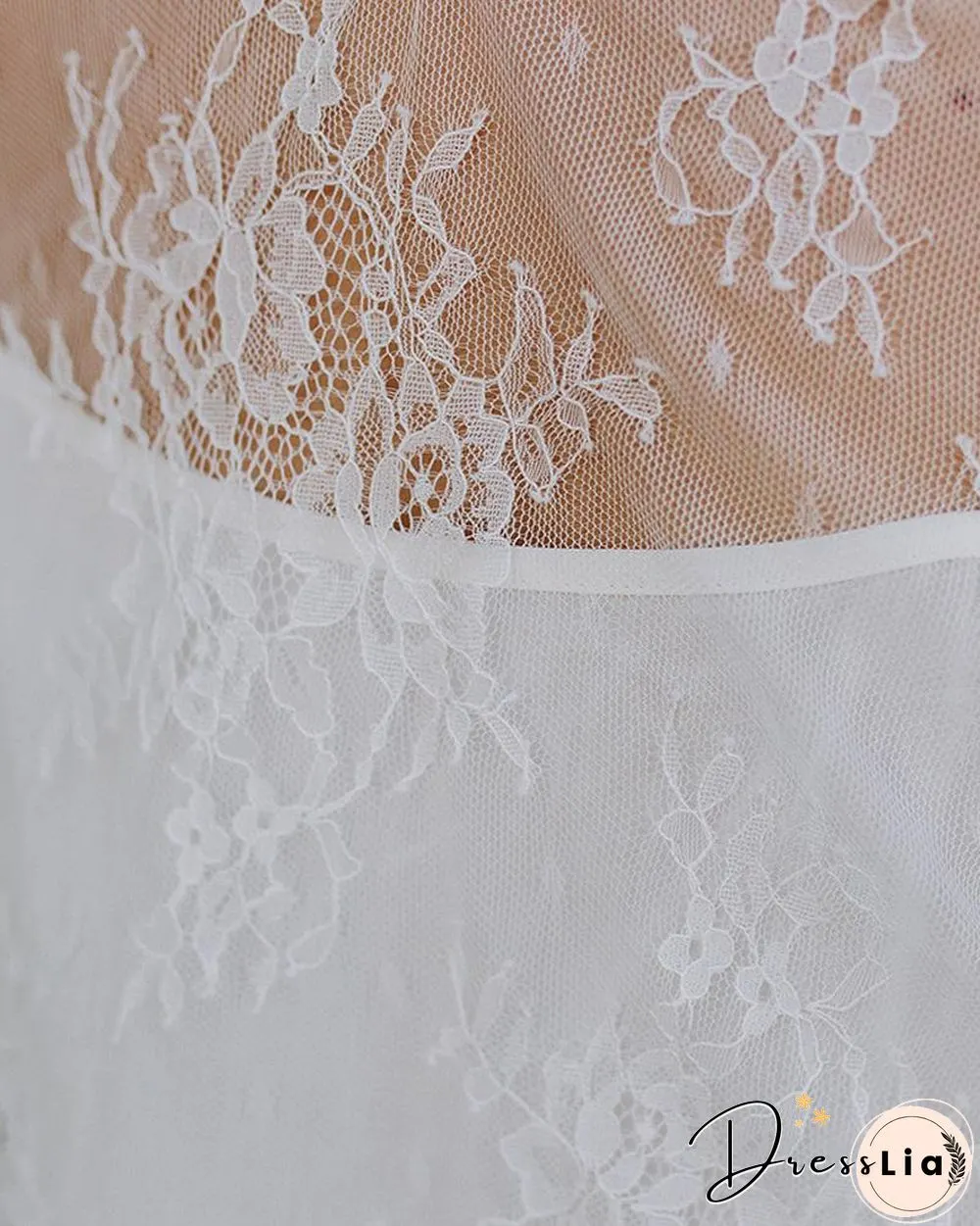 Lace Insert Mesh Casual Blouse P12979