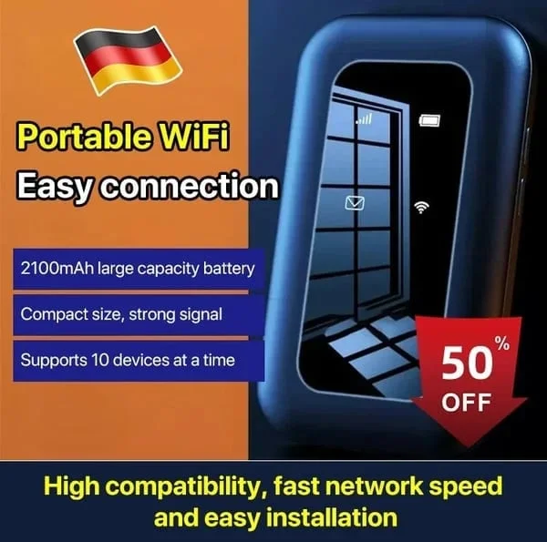 🏆LAST DAY SALE 49% OFF!!🔥Wireless Portable WiFi Mobile Broadband
