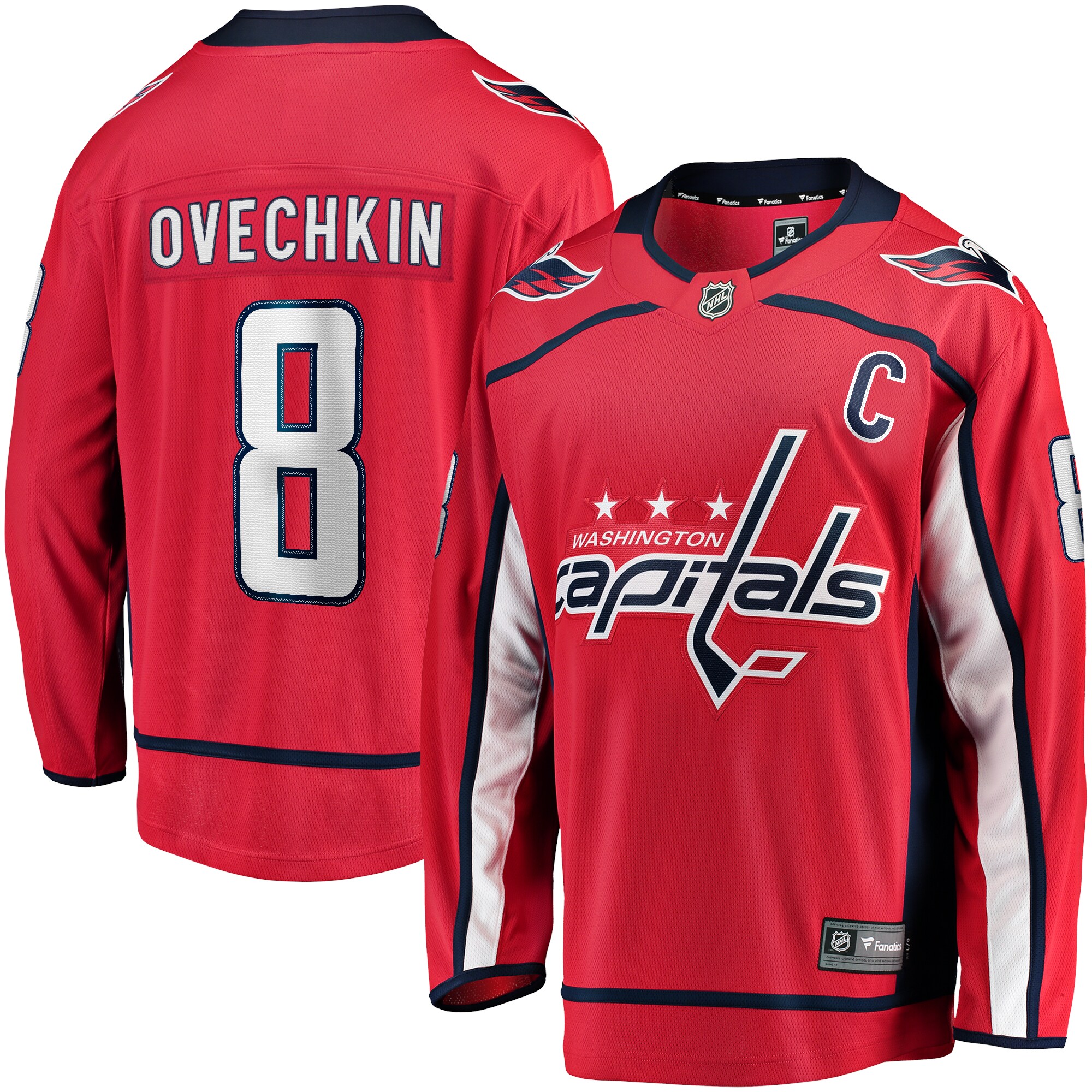 Alexander Ovechkin Washington Capitals Fanatics Captain Patch Home Breakaway Jersey – Red mysite