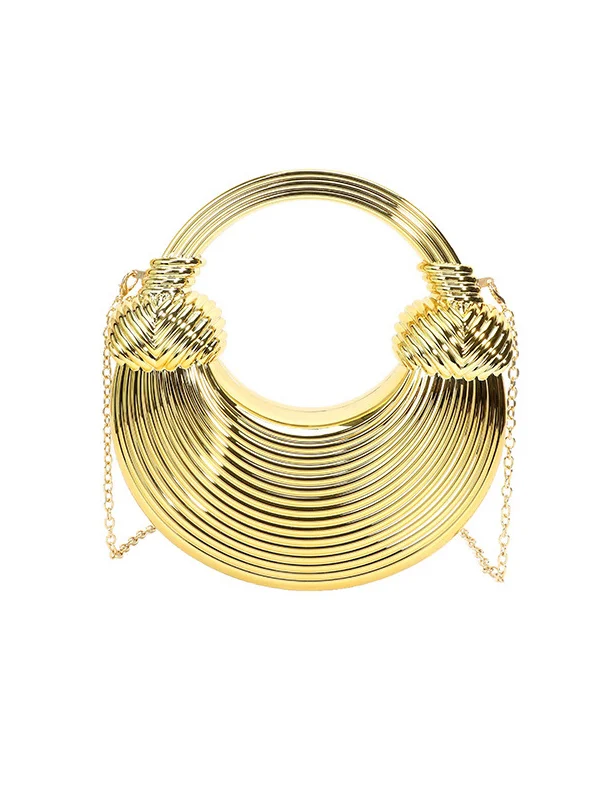 Shiny Geometric Chains Bags