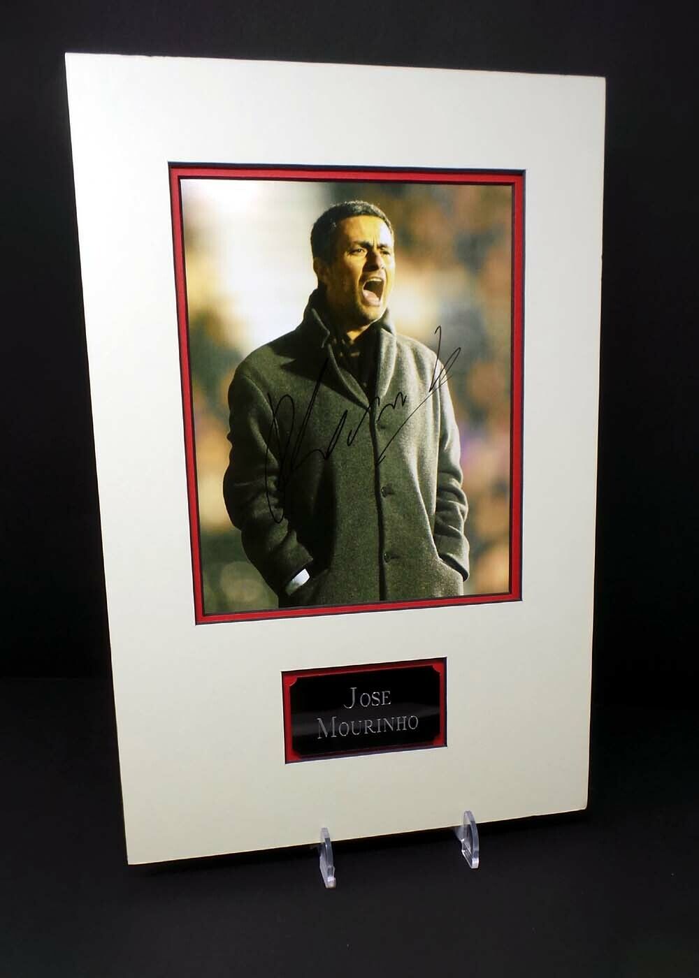 Jose MOURINHO Signed & Mounted 10x8 Spurs Football Manager Photo Poster painting AFTAL RD COA