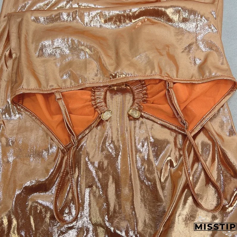 Women Summer Sexy Cutout Strap Dress