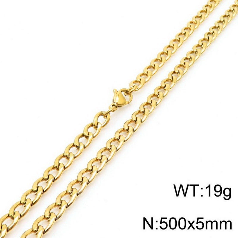 Fashion Geometric Stainless Steel Plating Necklace 1 Piece