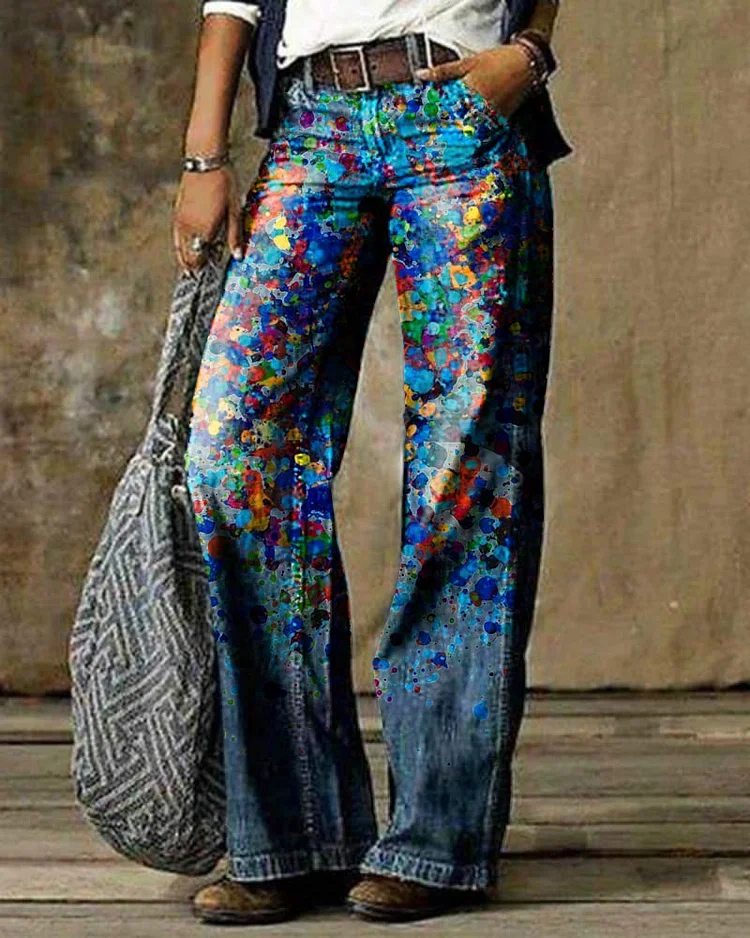 Floral Casual Pants