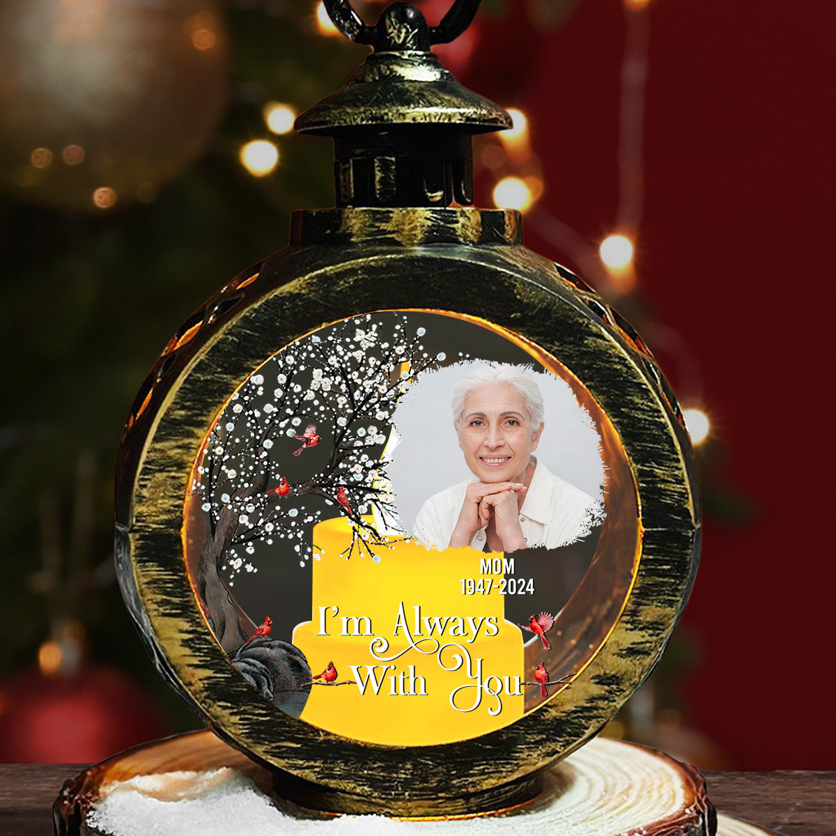 Loveyoufancy Always With You - Personalized Custom Christmas Lantern