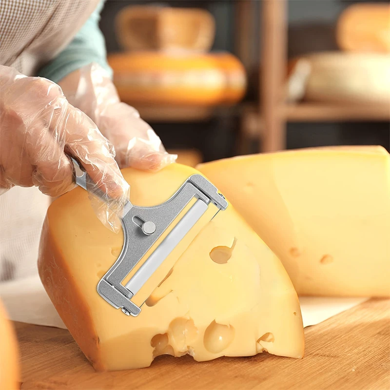 Likron Watches Premium Adjustable Stainless Steel Cheese Butter Slicer - Professional Kitchen Tool for Home Cooking