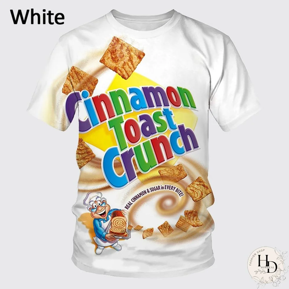 Newest Fashion Womens/Mens Cinnamon Toast Blunts 3D Print Casual T-Shirt